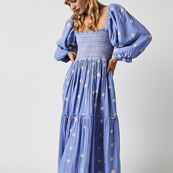 Free People Dresses & Skirts - Free People Dahlia Embroidered Maxi Dress